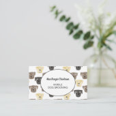 移動犬グルーミングラブラドールレトリーブドッグ 名刺 (スタンド正面)