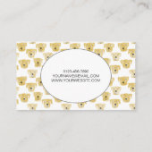 移動犬グルーミング水彩名刺 名刺 (裏面)