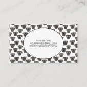 移動犬グルーミング水彩名刺 名刺 (裏面)