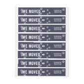 移動発表の休日の差出人住所海軍 ラップアラウンドラベル (シート)