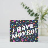 移動発表カラフル宇宙宇宙UFO ポストカード (スタンド正面)