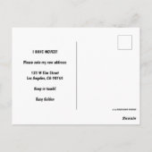 移動発表カラフル宇宙宇宙UFO ポストカード (裏面)