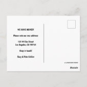 移動発表カラフル宇宙宇宙UFO ポストカード (裏面)