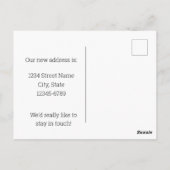 移動発表ユタ・シーガルセゴリリー花 ポストカード (裏面)