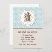 移動発表|のはちの巣|の青 案内状 (正面/裏面)