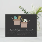 移動発表-板紙箱のグラフィック 案内状 (スタンド正面)