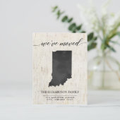 移動発表、素朴なインディアナの国家 インビテーションポストカード (スタンド正面)