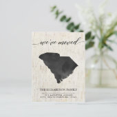 移動発表、素朴なサウスカロライナの国家 インビテーションポストカード (スタンド正面)