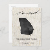 移動発表、素朴なジョージアの国家 インビテーションポストカード (正面/裏面)