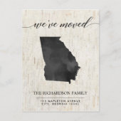 移動発表、素朴なジョージアの国家 インビテーションポストカード (正面)