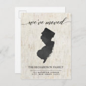 移動発表、素朴なニュージャージーの国家 インビテーションポストカード (正面/裏面)