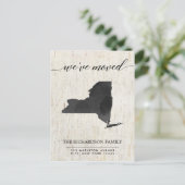 移動発表、素朴なニューヨーク州 インビテーションポストカード (スタンド正面)