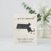 移動発表、素朴なマサチューセッツ国家 インビテーションポストカード (スタンド正面)