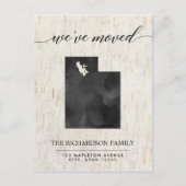 移動発表、素朴なユタの国家 インビテーションポストカード (正面)