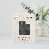 移動発表、素朴なユタの国家 インビテーションポストカード (スタンド正面)