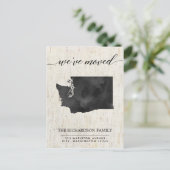 移動発表、素朴なワシントン州 インビテーションポストカード (スタンド正面)