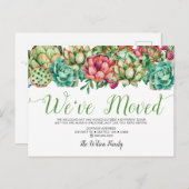 移動素朴した多肉性のサボテン 案内ポストカード (正面/裏面)