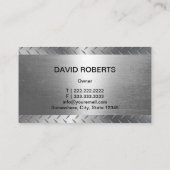 移動自動修理モダンメタル車のカー 名刺 (裏面)