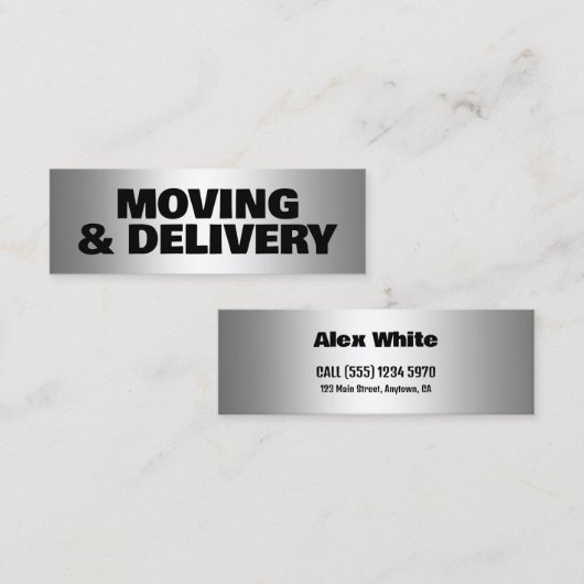 移動輸送 スキニー名刺 (正面/裏面)