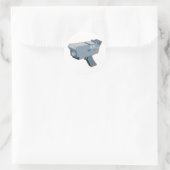 移動速度カメラレーダーガンレトロ ラウンドシール (バッグ)