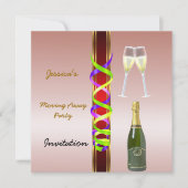 移動遠くにパーティの招待状 招待状 (正面)