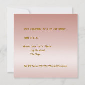 移動遠くにパーティの招待状 招待状 (裏面)