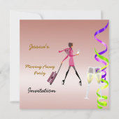 移動遠くにパーティの招待状 招待状 (正面)