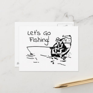 移動魚釣り日 ポストカード