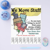 移動。ジャンク・ハラー。宣伝用フライヤー チラシ (シングル)