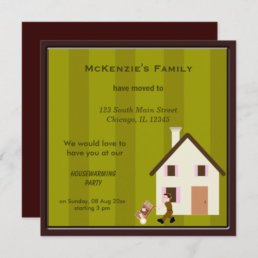 移動 招待状 (正面/裏面)