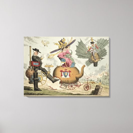 移動 – 歩く(Steam)、乗馬(Riding by Steam)、Fl キャンバスプリント (正面)