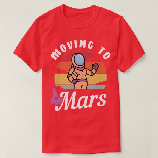 移動,火星 Tシャツ (デザイン正面)