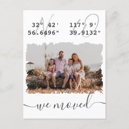 「移動」緯度・経度ファミリー写真移動 ポストカード