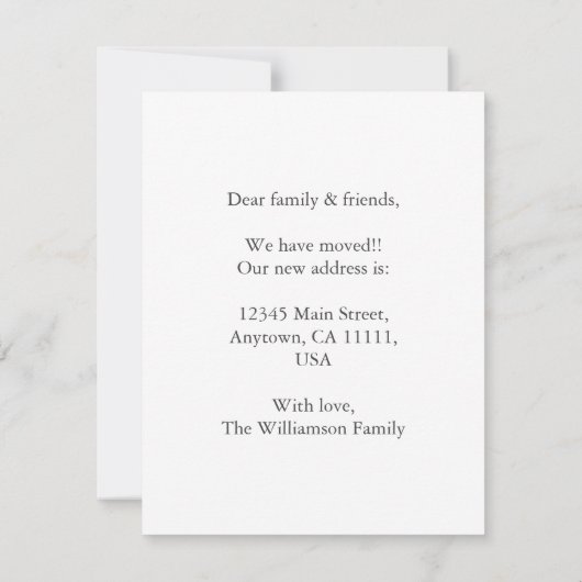 "移動" DMS座標ファミリ写真の移動 案内状 (裏面)