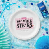 移最低動!お別モダンれおもしろいの別れプレゼント ペーパープレート (パーティー)