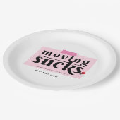 移最低動!お別モダンれおもしろいの別れプレゼント ペーパープレート (アングル)