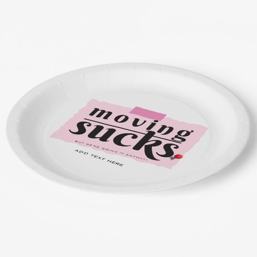 移最低動!お別モダンれおもしろいの別れプレゼント ペーパープレート (アングル)