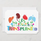 移植された明るい臓器移植カード (正面)
