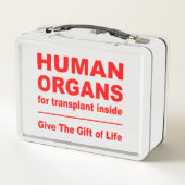 移植のための人間の臓器 メタルランチボックス (裏面)