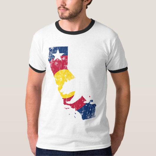 移植カリフォルニア州のコロラド州の旗 Tシャツ (正面)