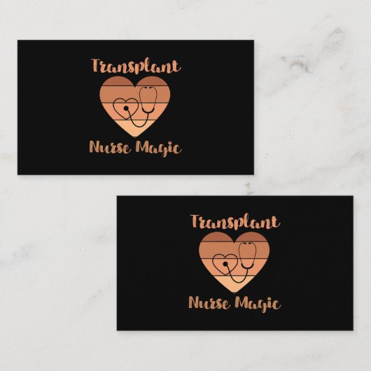 移植ナース魔法腎肺手術器D 名刺 (正面/裏面)