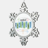 移植レシピエント スノーフレークピューターオーナメント (右)