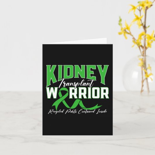 移植士腎臓病患者 カード (黄色い花)