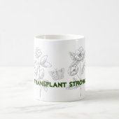 移植強く生きる セラミックマグ コーヒーマグカップ (中央)