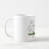 移植強く生きる セラミックマグ コーヒーマグカップ (左)