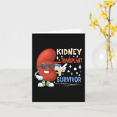 移植手術腎臓臓腎臓病 カード (黄色い花)