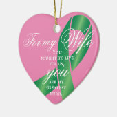 移植母の日妻セラミックカスタムオルナム セラミックオーナメント (左)