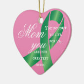 移植生存者の母の日カスタマイズ可能 セラミックオーナメント (左)