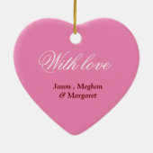 移植生存者の母の日カスタマイズ可能 セラミックオーナメント (裏面)