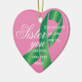 移植生存者の母の日カスタマイズ可能 セラミックオーナメント (左)